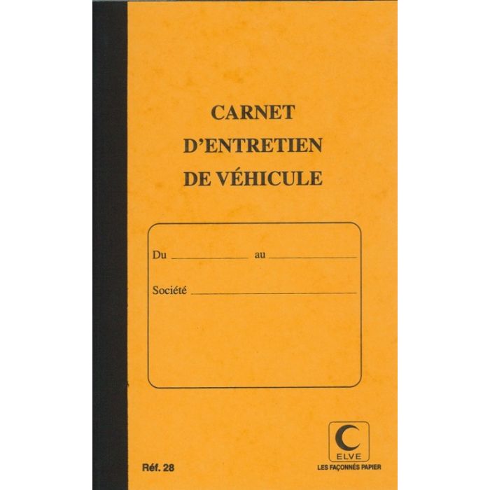 Carnet pour véhicules Carnet pour véhicules