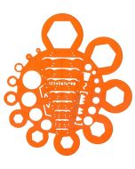 Gabarit de découpe ou de dessin : MINERVA Trace-Ecrous et Boulons N°2 (001020)