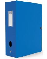 Boite de classement Memphis avec bouton - 100 mm - Bleu : OXFORD Visuel