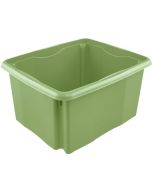 Bac de rangement Euro-Box M - 16 litres - Gris pierre : KEEEPER Bruno Eco