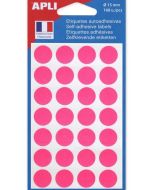 Pastilles adhésives 15 mm Rose AGIPA 111848 