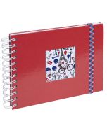 Album photos à spirales - 230 x 160 mm - Rouge : EXACOMPTA French'Class  image