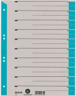 Photo Intercalaires en carton - 240 x 300 mm - 230g/m² - Gris/Bleu clair : LEITZ Lot de 100 - 1652-00-30