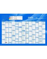 Grand Calendrier mural 2025 - 650 x 430 mm - Bleu QUO VADIS
