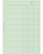 Bloc audit Vert 3 colonnes - Feuille de travail ELVE 2633