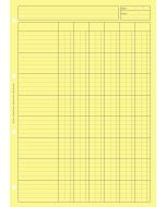 Bloc Audit Jaune à 6 colonnes avec en-tête - Feuille de travail (2661 ELVE)