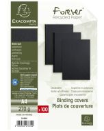 Couverture pour Reliure A4 - Carton - Noir EXACOMPTA Lot de 100 Visuel