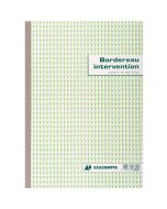 BORDEREAU D'INTERVENTION  : Carnet autocopiant Dupli - 210 x  297 mm 3302E