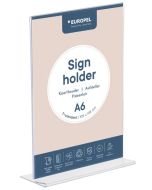 Présentoir de table droit - Portrait - A6 : EUROPEL image