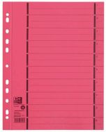 OXFORD : Lot de 100 intercalaires en carton - 240 x 300 mm - Rouge 400004670 