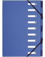 Trieur avec élastiques - 9 compartiments - Bleu : EXACOMPTA Forever photo