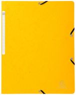 Chemise à élastiques sans rabat Carte lustrée - Jaune : EXACOMPTA Modèle