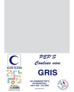 Chemise pour dossier A4 - Gris ELVE Pep's Lot de 102