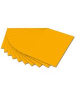 Carton de Bricolage 500 x 700 mm - Jaune foncé - 300 g/m² : FOLIA Visuel
