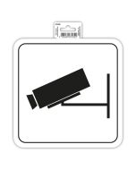 Vidéo Surveillance - Panneau adhésif 200 mm EXACOMPTA