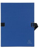 Chemise à sangle toilée - Dos extensible - Bleu marine : EXACOMPTA Visuel