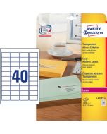 AVERY Étiquettes transparentes 45,7 x 25,4 mm L4770-25