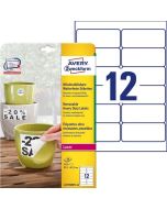 Étiquettes ultra résistantes amovibles - 99,1 x 42,3 mm : AVERY Lot de 240 Visuel