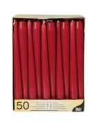 Bougie chandelier - Bordeaux 25 cm : PAP STAR Lot de 50 image