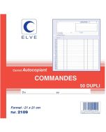 Photo Carnet de commandes 210 x 210 mm - Autocopiant Dupli ELVE