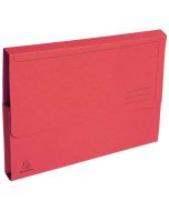 Lot de 50 Chemises à poche en carte recyclée - Rouge : EXACOMPTA Image