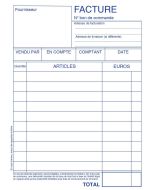 FACTURETTE Carnet 100 x 155 mm Autocopiant Dupli (Elve)