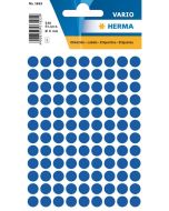 HERMA : Lot de 540 étiquettes adhésives rondes - 8,0 mm - Bleu foncé