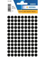HERMA 1849 : Lot de 540 étiquettes adhésives rondes - 8,0 mm - Noir