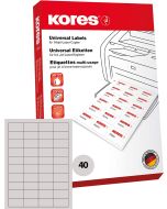 Étiquettes adhésives 52,5 x 29,7 mm : KORES L5229 Lot de 4000