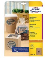Étiquettes rondes - Diamètre de 40 mm - Kraft : AVERY Lot de 600 image
