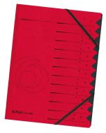 Photo Trieur à élastiques 12 compartiments - Rouge : HERLITZ  10843324