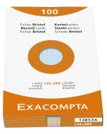 Photo Fiches Bristol lignées - 125 x 200 mm - Assortiment EXACOMPTA Image