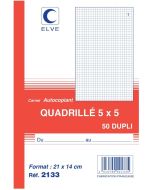 Photo Carnet Quadrillé 210 x 140 mm - Autocopiant Dupli ELVE