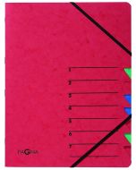 Photo 24061-01   Pagna : Trieur à élastiques 7 compartiments - Rouge