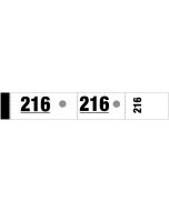 Carnet de 1000 tickets vestiaires blanc ELVE 26