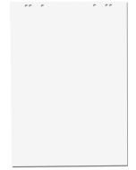 Photo Bloc de papier pour tableau de conférence - Blanc Uni LANDRÉ