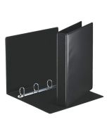 photo Classeur personnalisable avec 2 Pochettes - Noir - 4 anneaux de 30 mm : ESSELTE