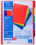 Photo Jeu de 6 intercalaires pour protège-documents amovibles EXACOMPTA Kreacover