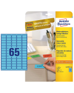 Photo Mini-Étiquettes - 38,1 x 21,2 mm - Bleu AVERY