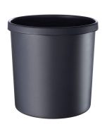 Photo Corbeille à papier ininflammable - 18 litres Noir : HELIT H6106495