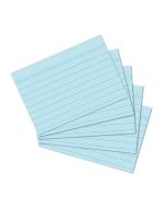 Photo Lot de 100 fiches Bristol lignées - 148 x 210 mm - Bleu : HERLITZ 10836187