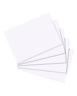 Photo Lot de 100 fiches Bristol unies - 105 x 148 mm - Blanc : HERLITZ 10621423  