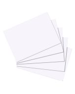 Photo Lot de 100 fiches Bristol unies - 148 x 210 mm - Blanc : HERLITZ 10621308