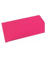 Photo Intercalaires en carton - Forme trapèze 230 x 120 mm - Rose : HERLITZ Lot de 100 réf. 10837565 