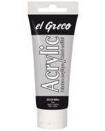 Peinture acrylique EL Greco - 75 ml - Argent  KREUL  tube