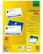 Photo SIGEL LP850 : Lot de 100 cartes de visite 3C extra blanches - 225 g