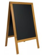 Photo Panneau extérieur noir inscriptible - 700 x 1250 mm - Hêtre SECURIT Woody