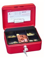Photo WEDO Caissette à monnaie et billets - Rouge - 200 x160 mm