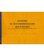 Registre du suivi hebdomadaire du temps de travail du personnel  9422 Elve
