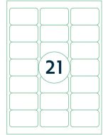 Étiquettes adhésives - 63,5 x 38,1 mm RILLPRINT Lot de 2100